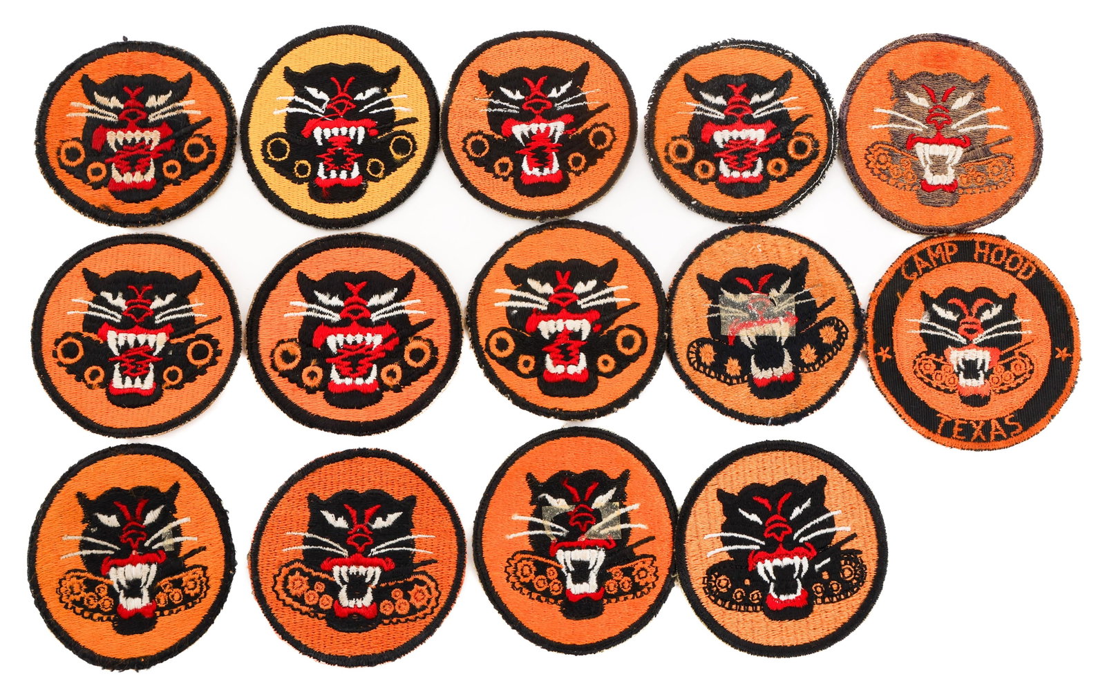 WWII - COLD WAR US ARMY TANK DESTROYER PATCHES: WWII - COLD WAR US ARMY TANK DESTROYER PATCHES WWII - Cold War US Army Tank Destroyer Battalion Patches. (8) Four Wheel. (1) Camp Hood Eight Wheel. (5) Eight Wheel. Some are post war production. Size: