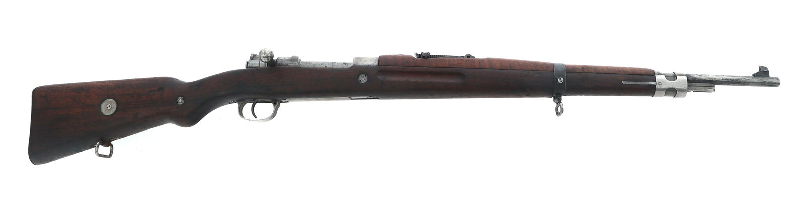 CZECH BRNO vz. 24 7.92x57mm CALIBER RIFLE: CZECH BRNO vz. 24 7.92x57mm CALIBER RIFLE 1938 Czech BRNO Model vz. 24 7.92x57mm caliber bolt action rifle. Import stamped "CAI". Bolt stamped "4705J4". Left side of stock stamped "21968". Blued finis