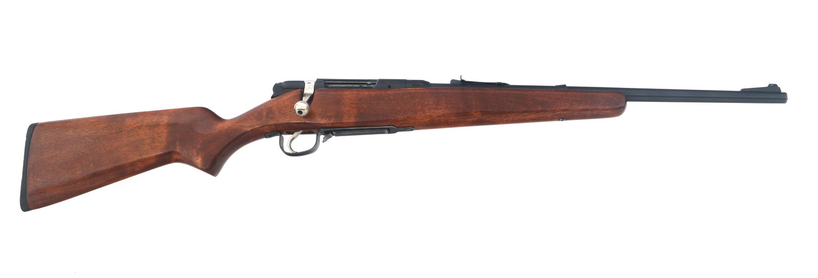 REVELATION MODEL 225 .30-30 CALIBER RIFLE: REVELATION MODEL 225 .30-30 CALIBER RIFLE Revelation model 225 .30-30 caliber bolt action rifle. Blued finish. Front ramp sight. Rear adjustable open sight. Wood stock. Front and rear sling swivel stu
