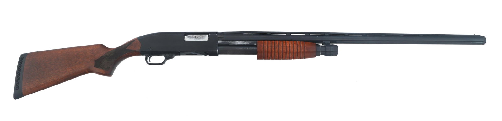 WINCHESTER MODEL 120 12 GAUGE SHOTGUN: WINCHESTER MODEL 120 12 GAUGE SHOTGUN Winchester Model 120 12 gauge pump action shotgun. Blued finish. Chambered for 2.75" and 3" shells. Removable Improved Cylinder choke tube. Front brass bead sight