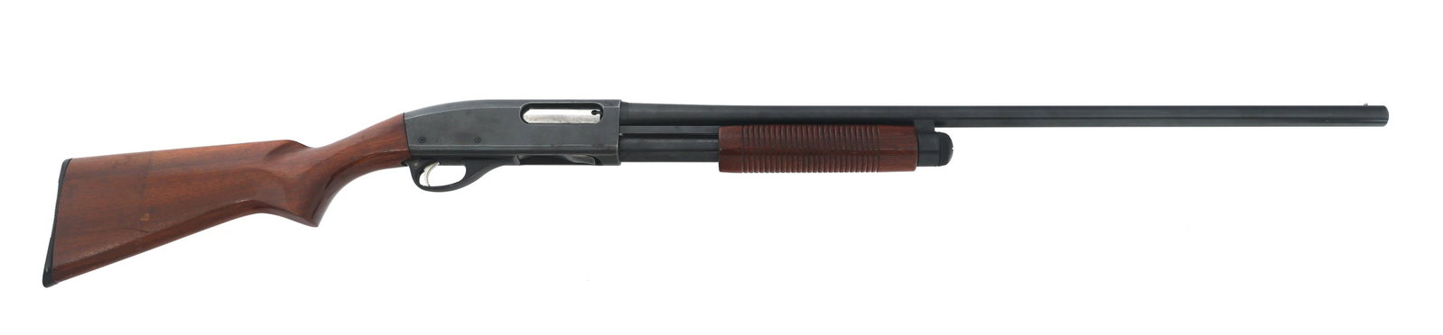 REMINGTON MODEL 870 WINGMASTER 16 GA SHOTGUN: REMINGTON MODEL 870 WINGMASTER 16 GA SHOTGUN Remington model 870 Wingmaster 16 gauge pump action shotgun. Blued finish. 2.75" chamber. Modified choke. Front bead sight. Wood forend and butt stock. Pol