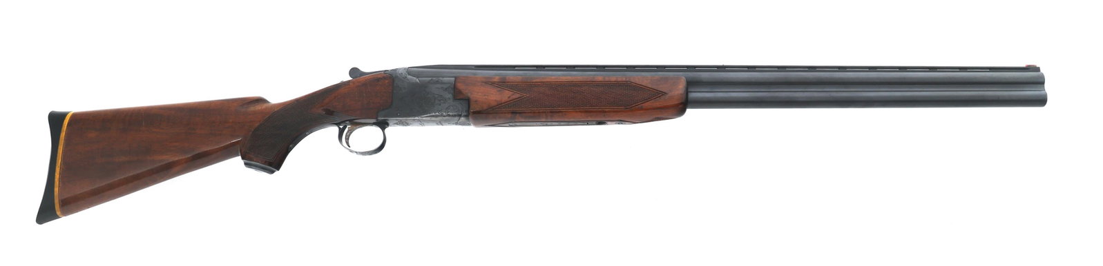 WINCHESTER MODEL 101 12 GAUGE OVER/UNDER SHOTGUN: WINCHESTER MODEL 101 12 GAUGE OVER/UNDER SHOTGUN Winchester Model 101 12 gauge O/U shotgun. 2 3/4 inch chamber. Top barrel is fixed Full choke. Bottom barrel is fixed Modified choke. Engraved Receiver