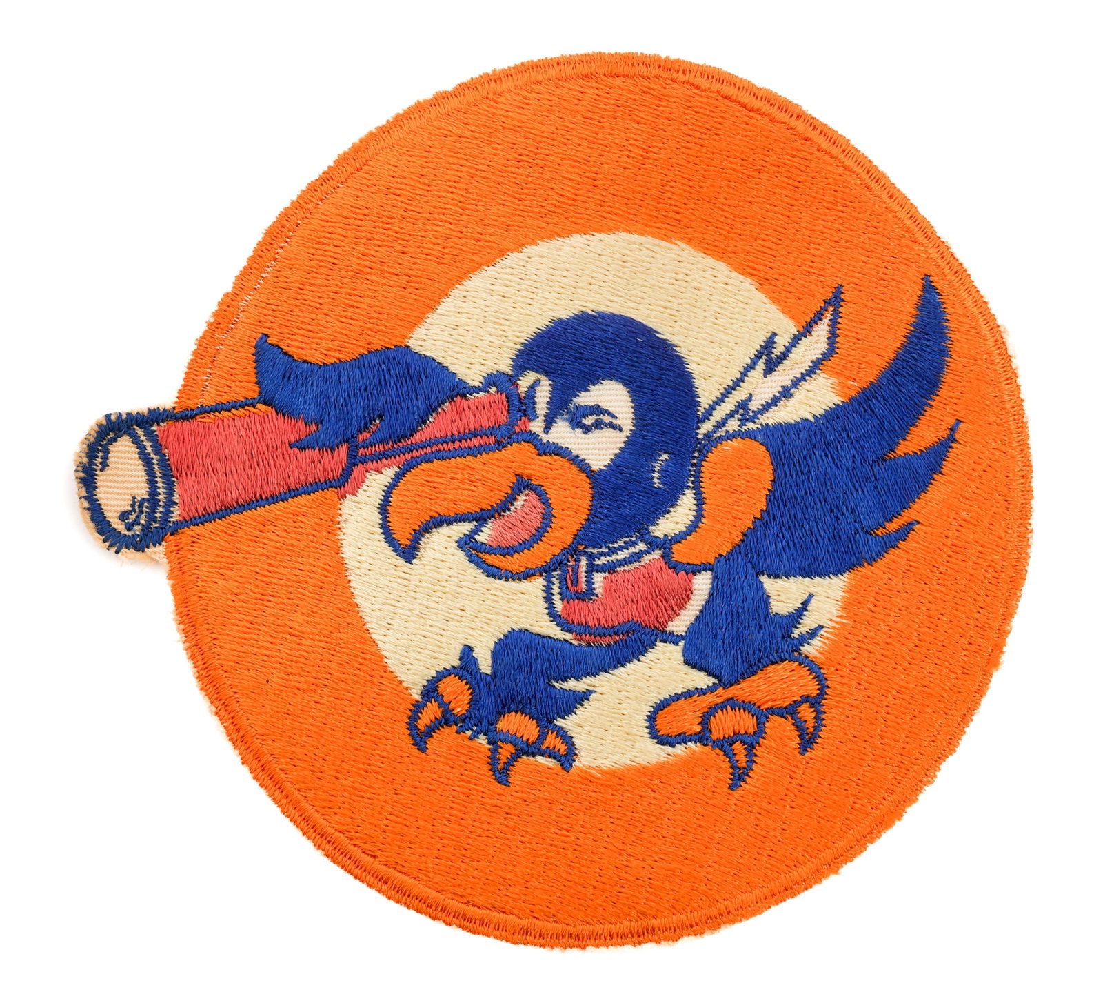 WWII USAAF 5th EMERGENCY RESCUE SQUADRON PATCH: WWII USAAF 5th EMERGENCY RESCUE SQUADRON PATCH WWII USAAF 5th Emergency Rescue Squadron. Full cotton embroidery construction. Size: 5 3/8" Provenance: Lifetime Military Memorabilia & Arms Collection o
