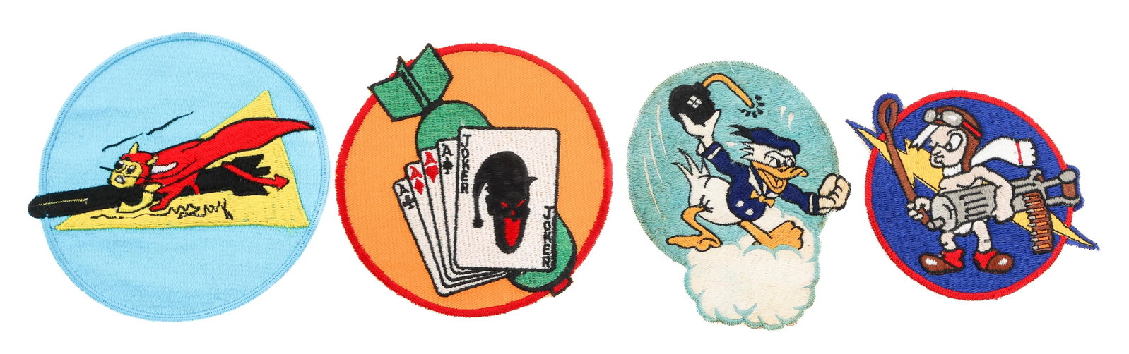 KOREAN WAR - COLD WAR US AIR SQUADRON PATCHES: KOREAN WAR - COLD WAR US AIR SQUADRON PATCHES Korean War - Cold War USAF, USMC, USAAF and US Navy Air Squadron Patches. (1) USAF 531st Bombardment Squadron. (1) USMC VMSB-454. (1) Post War Remake of U