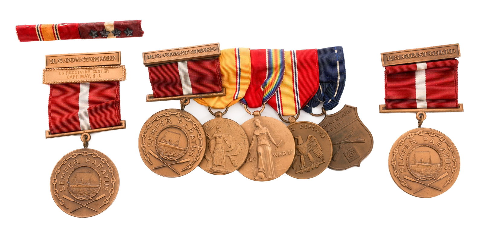 WWII - KOREAN WAR USCG NAMED GOOD CONDUCT MEDALS: WWII - KOREAN WAR USCG NAMED GOOD CONDUCT MEDALS WWII - Korean War US Coast Guard Good Conduct Medals. (1) Named Good Conduct. Engraved "William I. Kilgore 4-15-43 EM Northumberland" on the reverse. (
