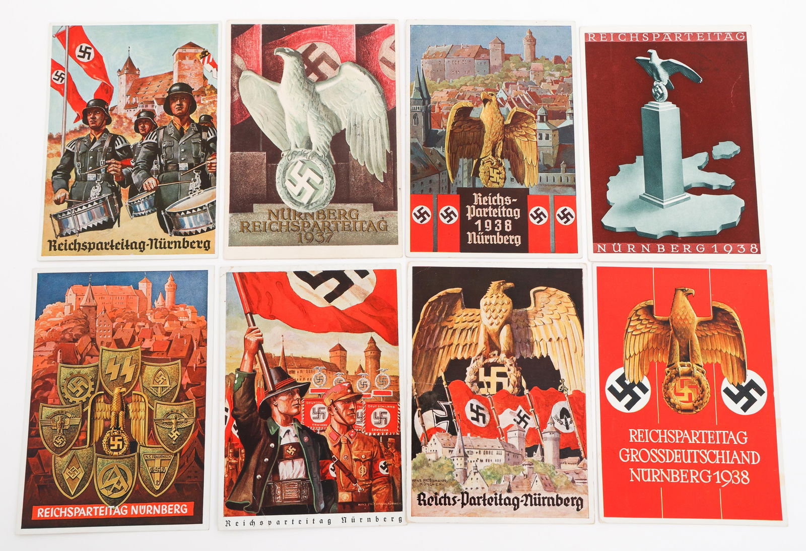 WWII GERMAN PROPAGANDA POSTCARDS: WWII GERMAN PROPAGANDA POSTCARDS WWII German Propaganda Postcards. Various dates. Some are signed.