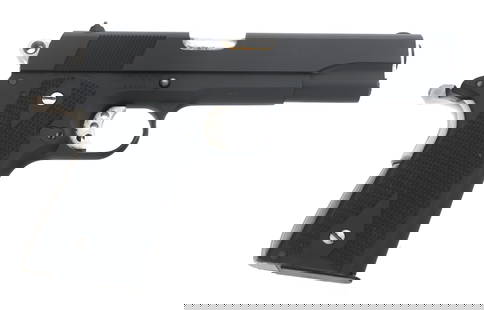 ESSEX ARMS CORP. MODEL 1911 .45 ACP CALIBER PISTOL: ESSEX ARMS CORP. MODEL 1911 .45 ACP CALIBER PISTOL Essex Arms Corp. Model 1911 .45 ACP caliber semi automatic pistol. Matte black finish. Fixed sights. Checkered rubber grips. One magazine. Caliber /