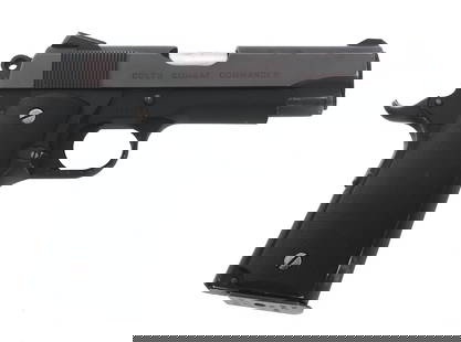 PARA MODEL P14-45 .45 ACP CALIBER PISTOL: PARA MODEL P14-45 .45 ACP CALIBER PISTOL Para Ordnance Model P-14 .45 ACP caliber semi automatic pistol. Colt Commander slide. Blued finish on slide. Matte black frame. Textured composite grips, One