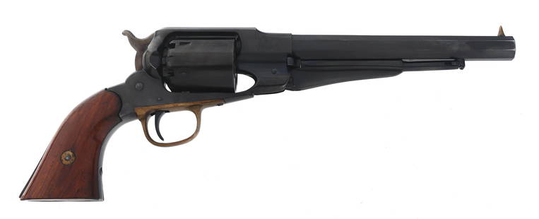 NAVY ARMS MODEL 1860 OLD ARMY .44 CALIBER REVOLVER: NAVY ARMS MODEL 1860 OLD ARMY .44 CALIBER REVOLVER Uberti Navy Arms Model1860 Old Army .44 caliber single action percussion revolver. Import stamped "Navy Arms". Blued finish. Brass trigger guard. Oct