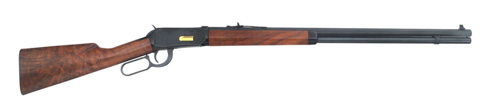 WINCHESTER MODEL 94 .30-30 CAL LEVER ACTION RIFLE: WINCHESTER MODEL 94 .30-30 CAL LEVER ACTION RIFLE 1968 Winchester Model 94 .30-30 caliber lever action rifle. Barrel stamped Model 94 Winchester Classic. Engraved receiver. Blued finish. Adjustable re