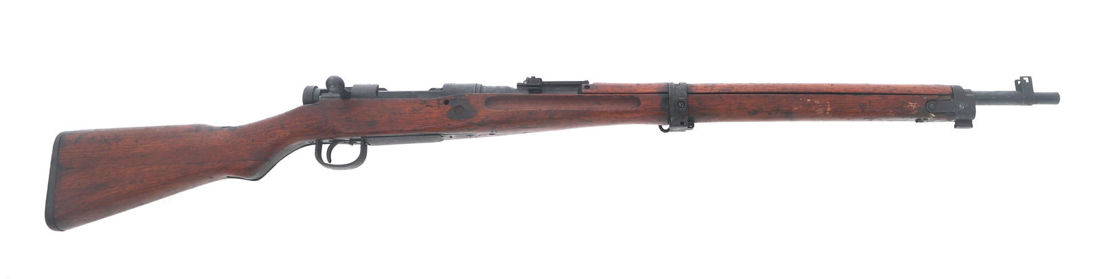 WWII JAPANESE NAGOYA TYPE 99 7.7mm ARISAKA RIFLE: WWII JAPANESE NAGOYA TYPE 99 7.7mm ARISAKA RIFLE WWII Japanese Nagoya Type 99 7.7x58mm caliber Arisaka rifle. Series 3. No import stamp. Serial numbers match on receiver, bolt, extractor and bayonet l
