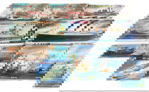 USS, TITANIC & SHIP MODEL KITS: USS, TITANIC & SHIP MODEL KITS Ship Model Kits. Includes: USS Constitution, USS Chicago, USS Arizona, RMS Titanic and more. Scales include 1:72, 1:75, 1:350 and more. Maker marked by Heller, Revell, A