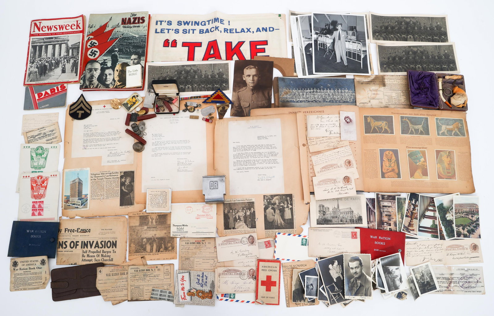 19th C. - KOREAN WAR US PHOTOS & EPHEMERA BONANZA: 19th C. - KOREAN WAR US PHOTOS & EPHEMERA BONANZA Late 19th Century - Korean War US Photographs and Ephemera Bonanza. Includes original photographs of US Soldiers in training, liberated Paris, R&R, fa
