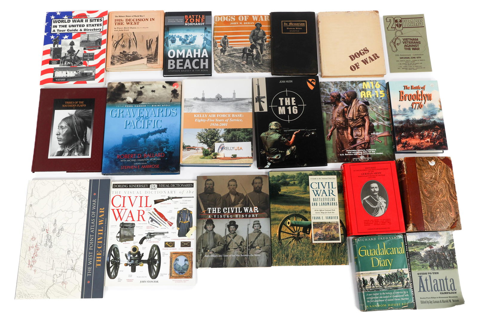 REVOLUTIONARY WAR - VIETNAM WAR HISTORY BOOKS: REVOLUTIONARY WAR - VIETNAM WAR HISTORY BOOKS Revolutionary War - Vietnam War US Military and Conflict History Books. Various authors. Weight: 36 lbs