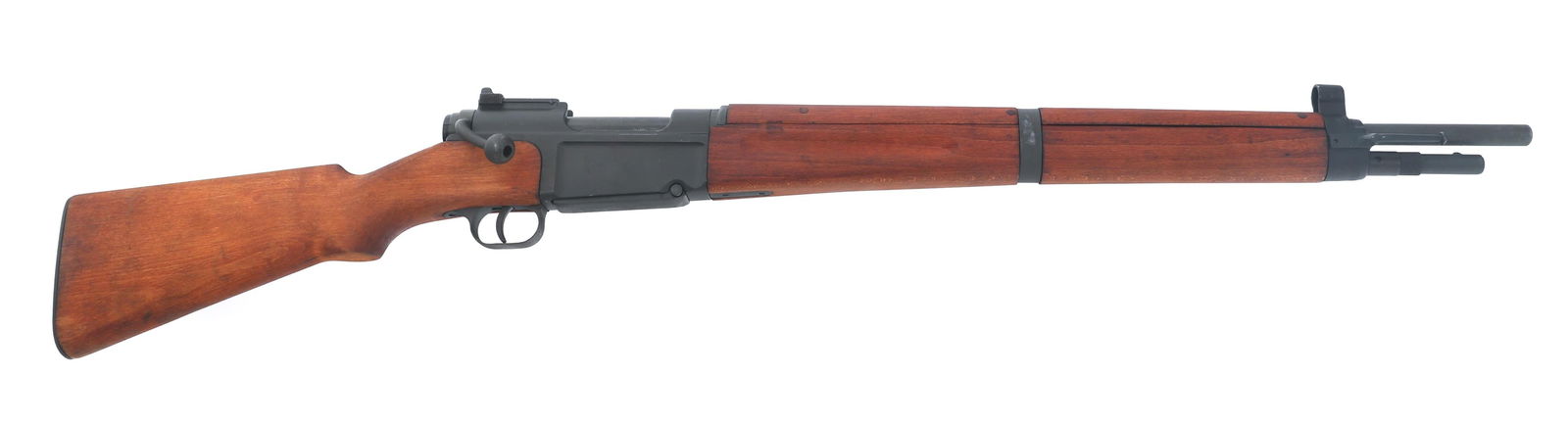 FRENCH MAS MODEL 1936 7.5mm CALIBER RIFLE: FRENCH MAS MODEL 1936 7.5mm CALIBER RIFLE French MAS Model 1936 7.5mm caliber bolt action rifle. CIA import mark. Left side of receiver stamped MAS MLE 1936. Serial numbers match on receiver and bolt.