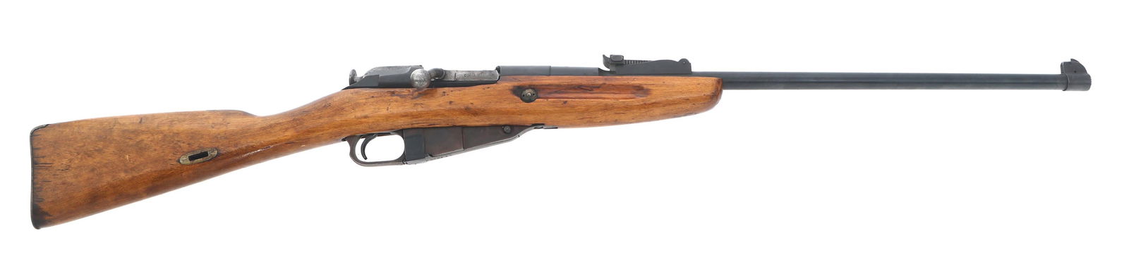 SPORTERIZED IZHEVISK M91/30 7.62x54mmR CAL RIFLE: SPORTERIZED IZHEVISK M91/30 7.62x54mmR CAL RIFLE Sporterized Izhevsk Model 91/30 7.62x54mmR caliber bolt action rifle. Adjustable rear sight. Wood stock. Caliber / Gauge: 7.62x54mmR Barrel Length: 22.