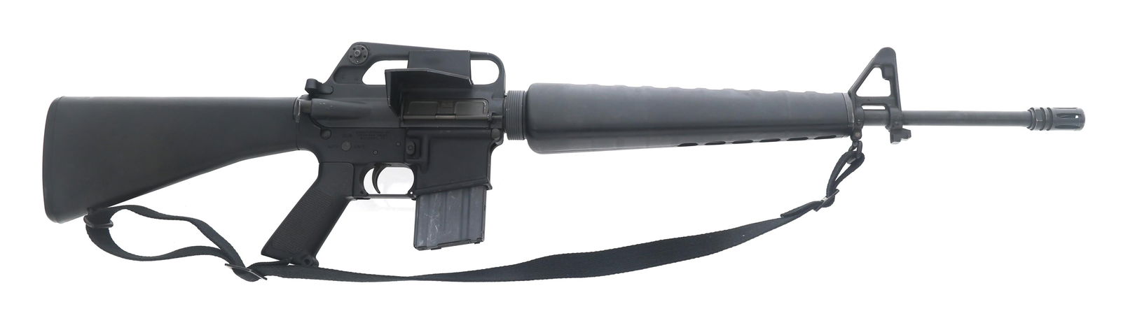 AMERICAN PRIDE M16A1 5.56mm CALIBER RIFLE: AMERICAN PRIDE M16A1 5.56mm CALIBER RIFLE American Pride M16A1 5.56mm caliber semi automatic rifle. Right side of receiver stamped Manufactured by American Pride Mckinney, TX. Left side of receiver st