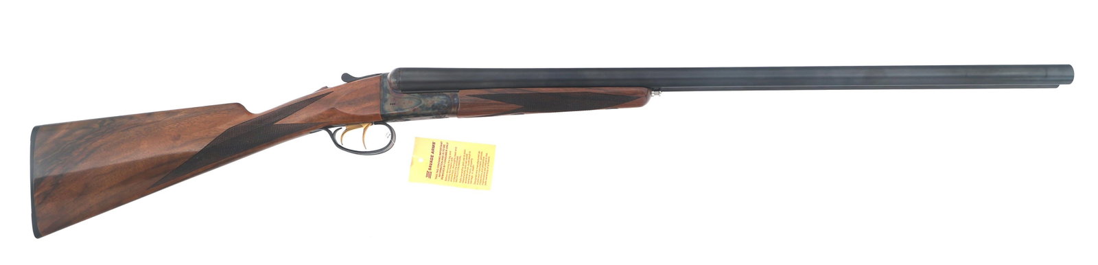 SAVAGE FOX A GRADE 12 GAUGE SIDE BY SIDE SHOTGUN: SAVAGE FOX A GRADE 12 GAUGE SIDE BY SIDE SHOTGUN Savage Fox A Grade 12 gauge side by side shotgun. Bead front sight. Color case hardened and engraved receiver. Includes hard case with owner's literatu