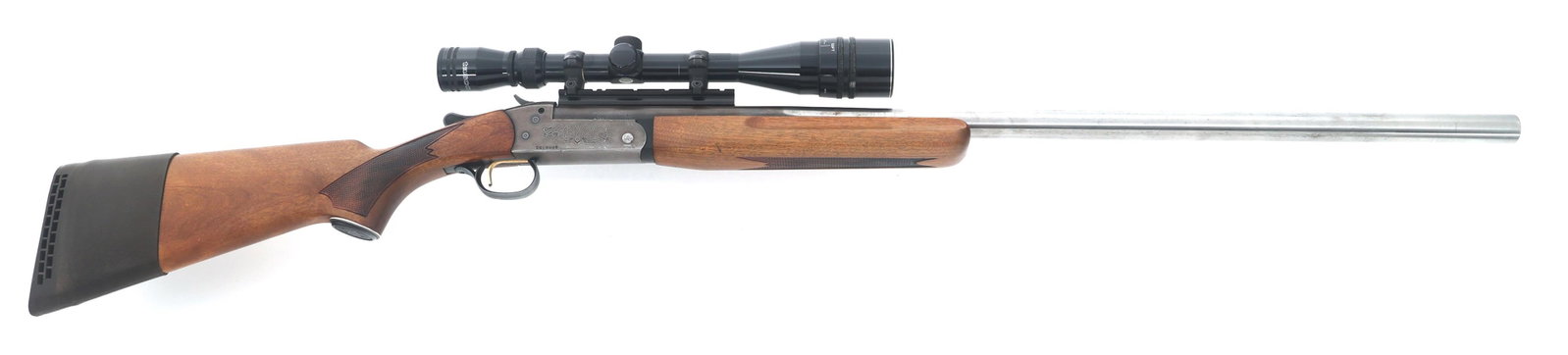 WINCHESTER MODEL 37A 12 GAUGE BREAK OVER SHOTGUN: WINCHESTER MODEL 37A 12 GAUGE BREAK OVER SHOTGUN Winchester Model 37A 12 gauge single shot break action shotgun. 2.75"-3" shells. Fixed full choke. Engraved receiver. Checkered wood stock with slip on