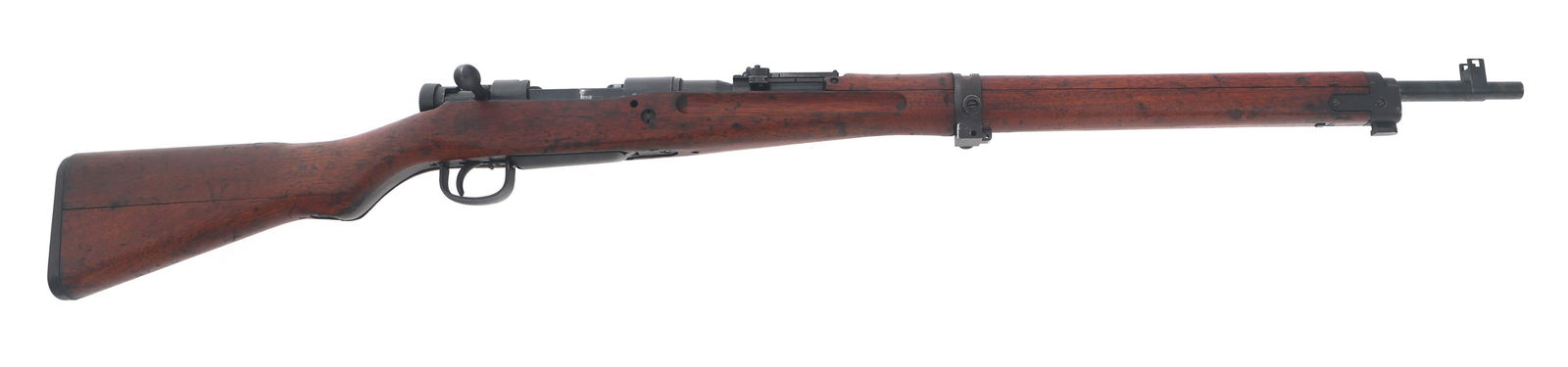 WWII JAPANESE TOYO KOGYO TYPE 99 ARISAKA RIFLE: WWII JAPANESE TOYO KOGYO TYPE 99 ARISAKA RIFLE WWII Japanese Toyo Kogyo Type 99 7.7x58mm caliber bolt action Arisaka rifle. Series 31. No import stamp. Ground Mum. Knurled safety. Serial numbers match