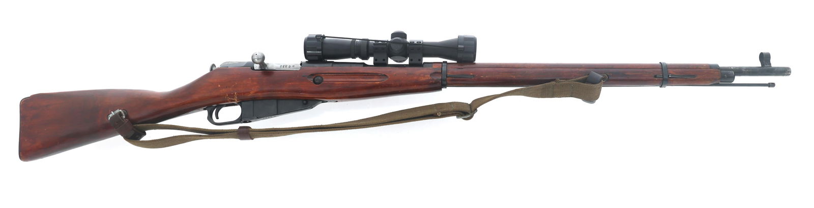 RUSSIAN TULA MODEL 91/30 7.62mm CALIBER RIFLE: RUSSIAN TULA MODEL 91/30 7.62mm CALIBER RIFLE Russian Tula Model 91/30 7362x54mmR caliber bolt action Mosin Nagant rifle. Import stamped CAI. Serial numbers match on receiver, bolt, floor plate and bu