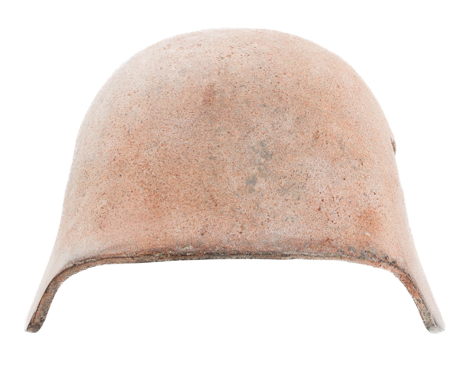 WWI IMPERIAL GERMAN STIRNPANZER HELMET BROW PLATE: WWI IMPERIAL GERMAN STIRNPANZER HELMET BROW PLATE WWI Imperial German "Stirnpanzer" Helmet Brow Plate. Steel construction. No visible maker marks or stamps. No straps.