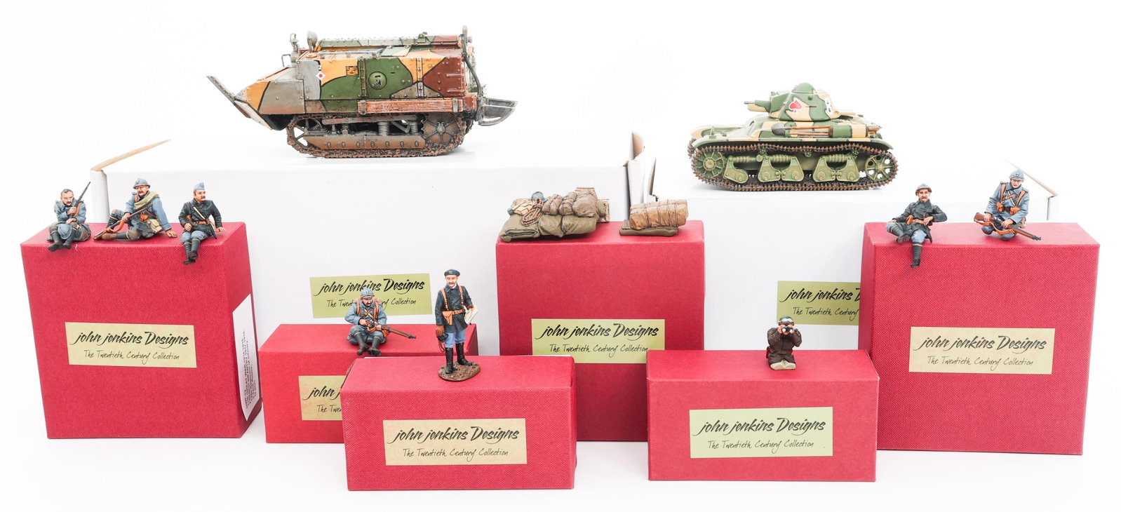 JOHN JERKINS DESIGN GREAT WAR SERIES 54mm FIGURES: JOHN JERKINS DESIGN GREAT WAR SERIES 54mm FIGURES John Jerkins Design The Great War 1914 - 1918 Series. Hand-sculpted, hand-painted metal (lead/tin alloy) 54mm collectible figures. Include references: