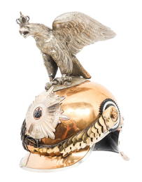 WWI PRUSSIAN GARDE DU CORPS NCO / EM HELMET