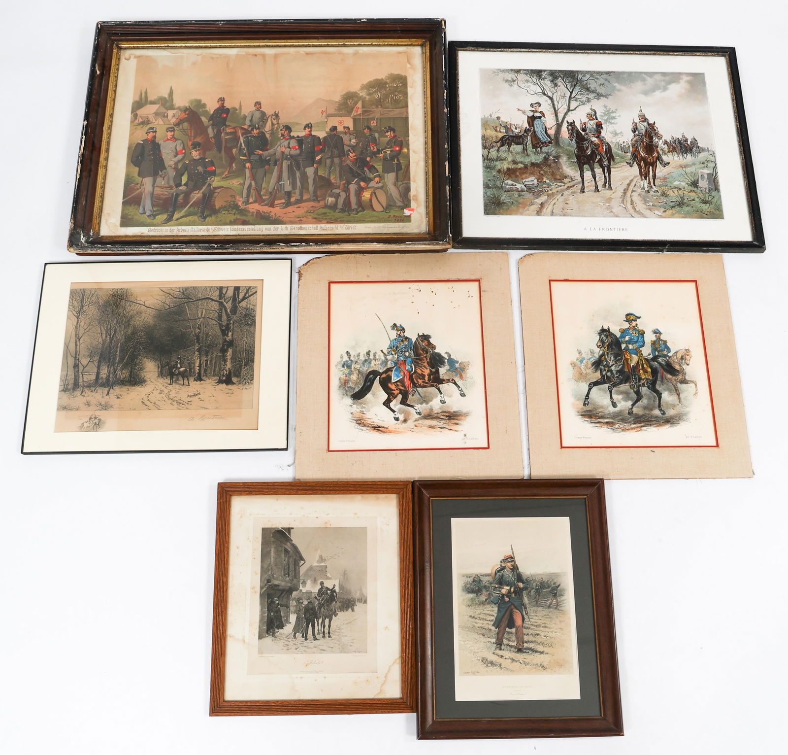 LATE 19th C. - WWI FRENCH & SWISS PRINTS (1 of 20)