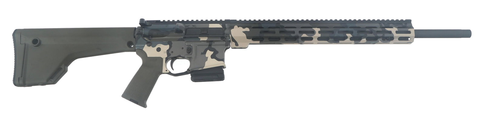 SIG SAUER MODEL M400 .223 CALIBER SEMI AUTO RIFLE: SIG SAUER MODEL M400 .223 CALIBER SEMI AUTO RIFLE SIg Sauer Model M400 .223 caliber semi automatic rifle. Full flat top receiver. Forward assist. Composite stock. Gun lock. Owners manual. One magazine