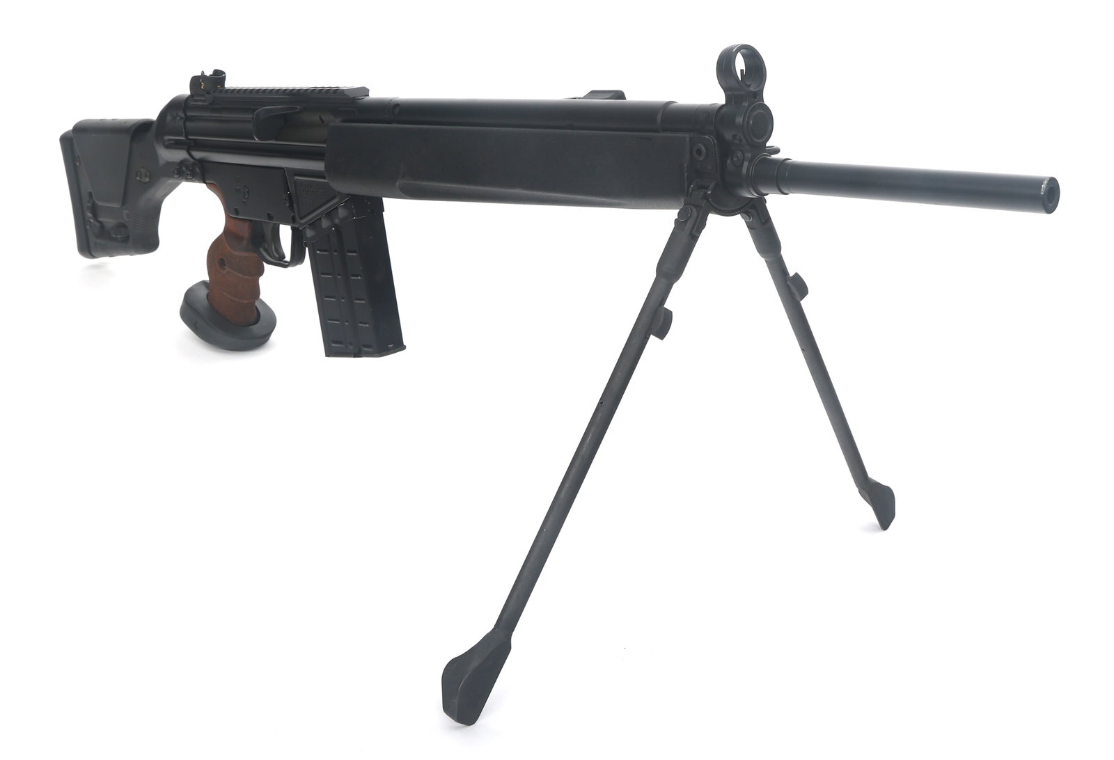 PTR91 INC MODEL PTR-91 .308 CALIBER RIFLE: PTR91 INC MODEL PTR-91 .308 CALIBER RIFLE PTR91 Inc. Model PTR-91 .308 caliber semi automatic rifle. Matte black finish. Hooded front sight. Adjustable rear sight. Picatinny rail. Bipod. Weighted wood
