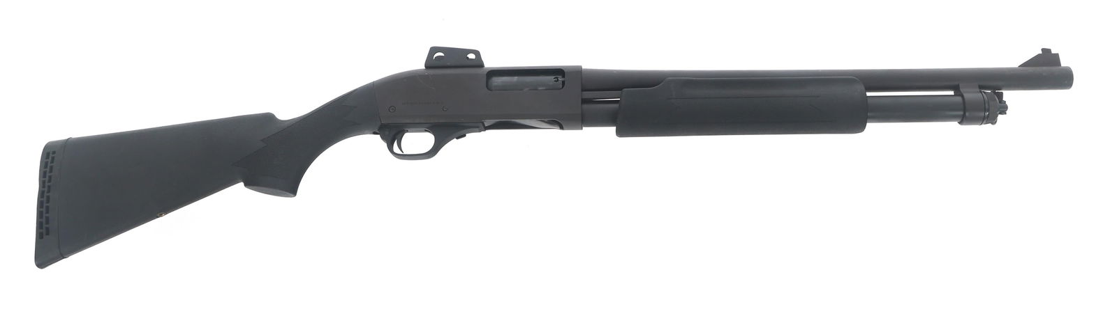 INTERSTATE ARMS MODEL HAWK 982 12 GA SHOTGUN: INTERSTATE ARMS MODEL HAWK 982 12 GA SHOTGUN Interstate Arms Hawk Model 982 12 gage pump action shotgun. Import stamped IAC. 2.75"-3" shells. Fixed Improved Cylinder choke. Matte black finish. Ramp fr