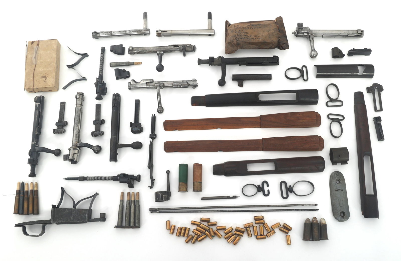 WWII RIFLE PARTS AND ACCESSORIES: WWII RIFLE PARTS AND ACCESSORIES WWII Rifle parts and accessories. Rifles types include: German K98, US M1903, Japanese Type 99, Italian Carcano. Includes .43 Spanish ammunition and other obsolete cal