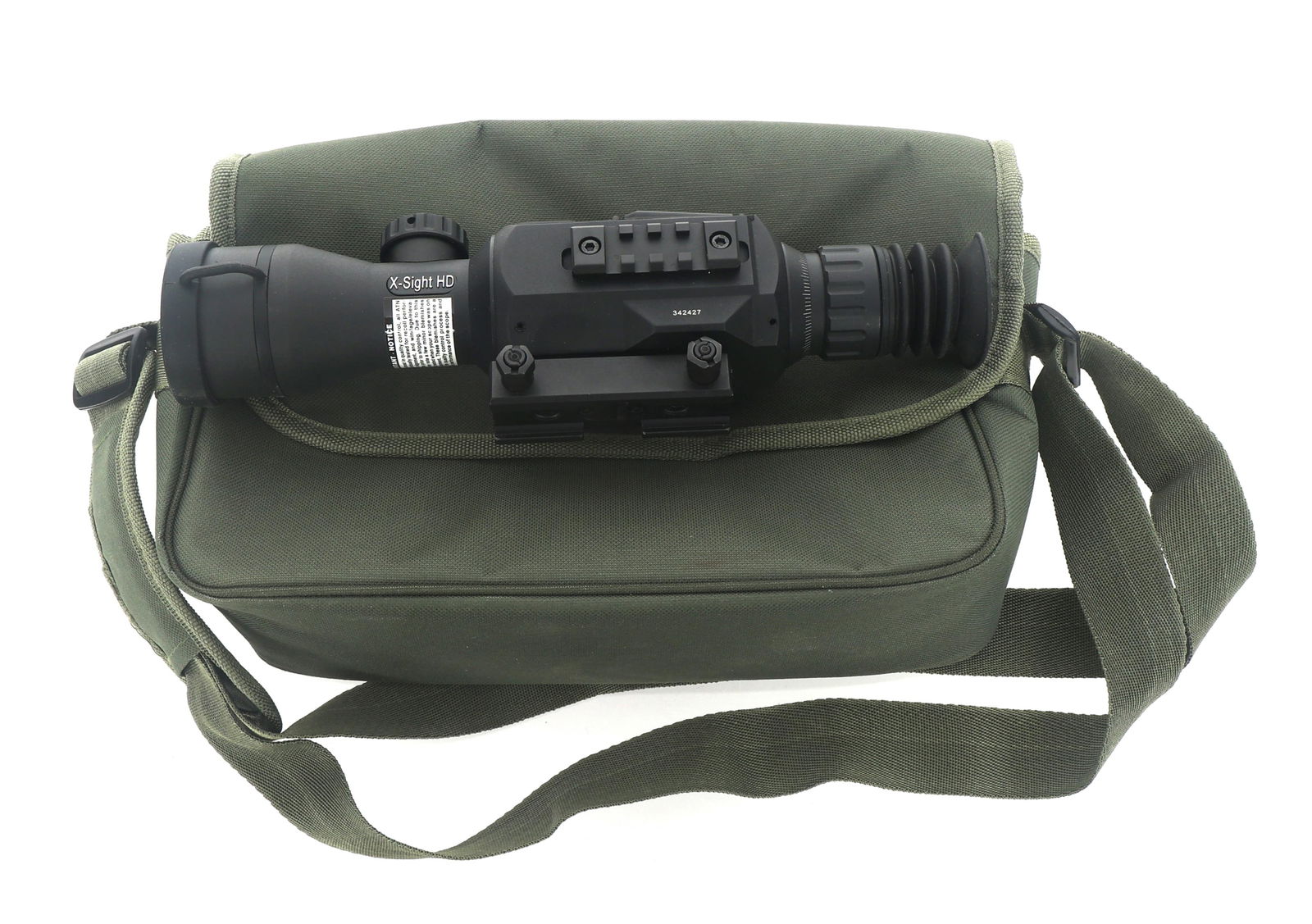 ATN MODEL X-SIGHT II HD DAY / NIGHT RIFLE SCOPE: ATN MODEL X-SIGHT II HD DAY / NIGHT RIFLE SCOPE ATN Model X-Sight II HD Day / Night rifle scope. Light limiting cover. Front lens cover. SD card adapter. Tools. Quick start guide. Carrying case.