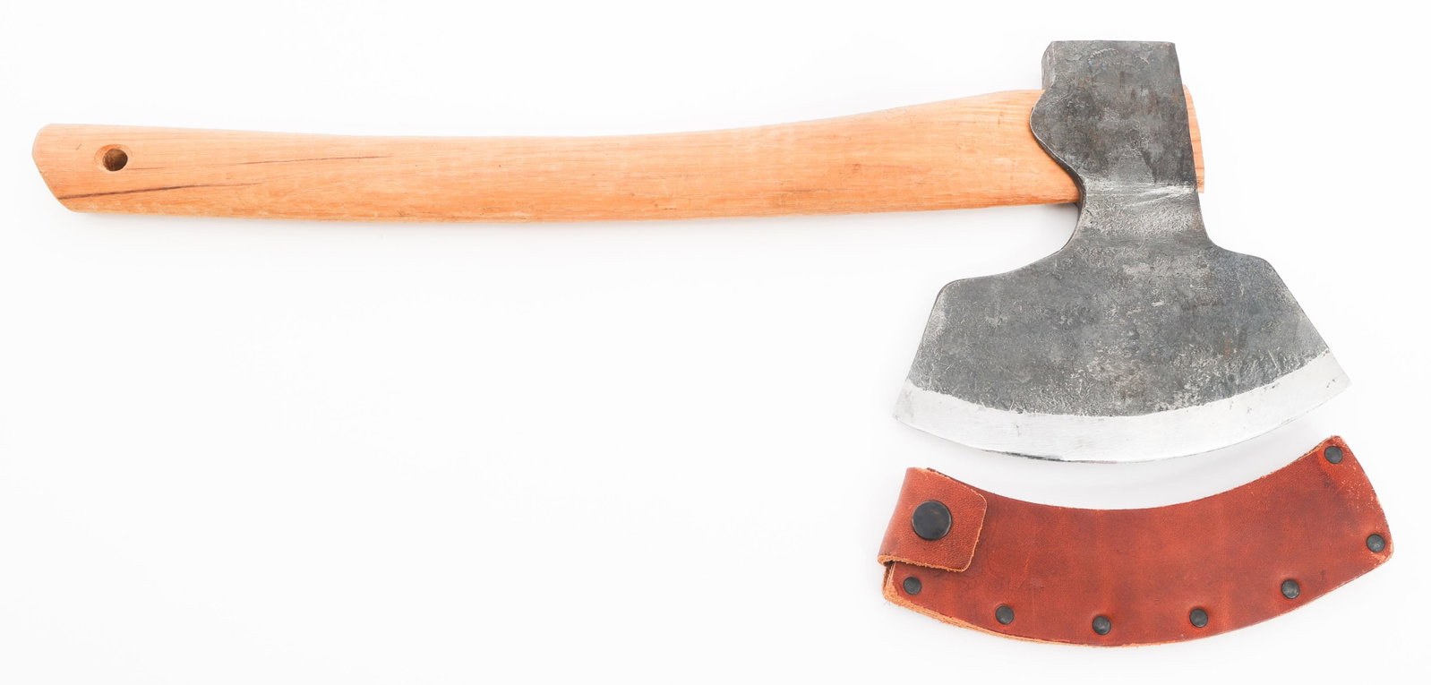 SWEDISH GRANSFORS BRUKS MODEL 1900 AXE: SWEDISH GRANSFORS BRUKS MODEL 1900 AXE Swedish Gransfors Bruks Model 1900 Axe. Steel head maker marked Gransfors Bruks, with Swedish Royal Crown and UN stamped on the reverse. Hickory Handle also make