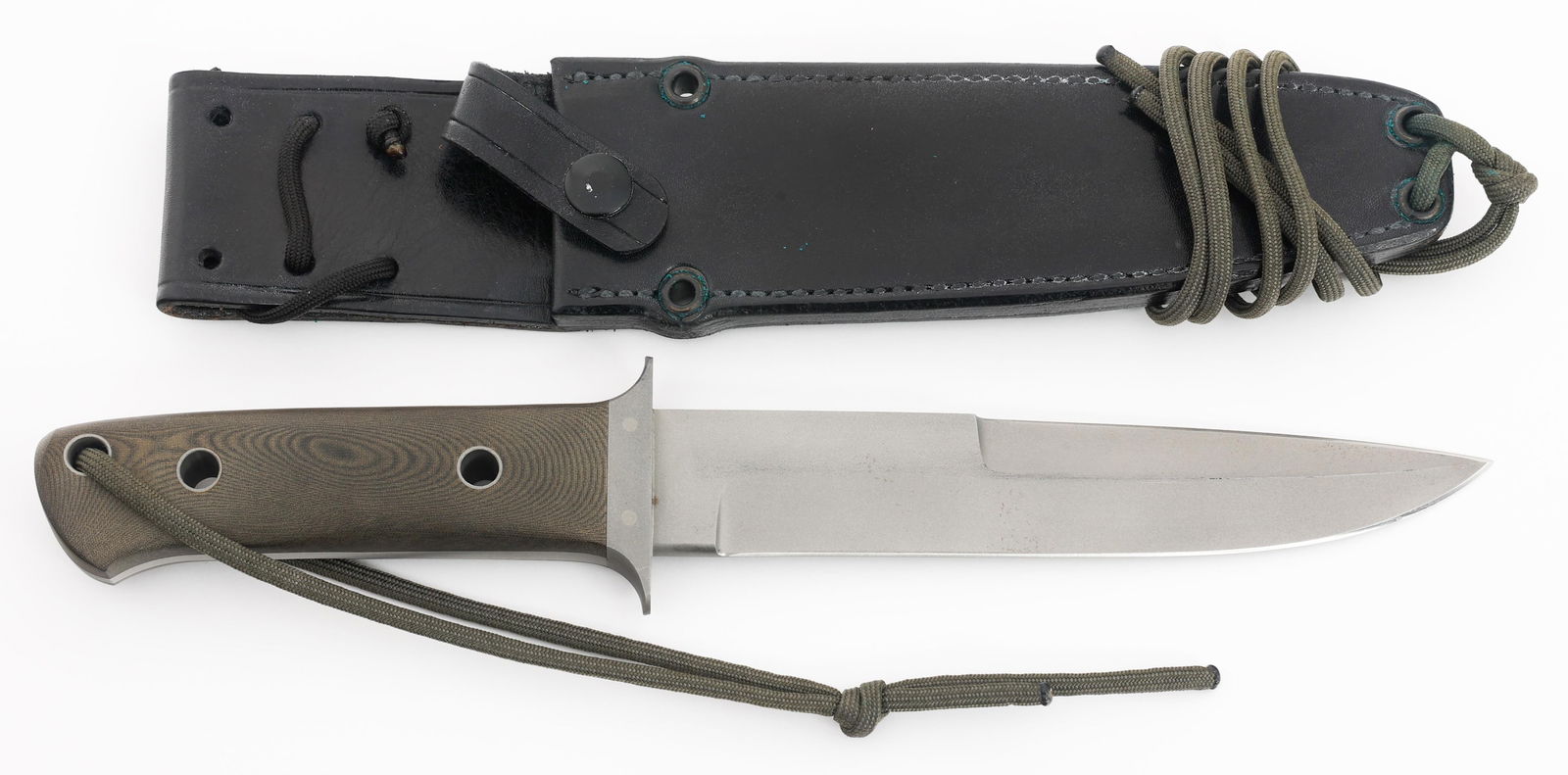 AL MAR & WILLIAM HARSEY MADE SHIVA FIGHTER KNIFE: AL MAR & WILLIAM HARSEY MADE SHIVA FIGHTER KNIFE Al Mar and William Harsey Collaboration Shiva Fighter Knife. 1 of 40 made. The single edged, parkerized blade has been etched/engraved with the signatu