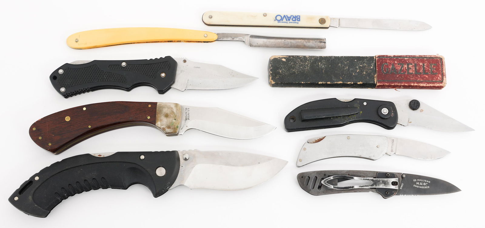 FOLDING POCKET KNIVES - CASE XX, BUCK, ZIPPO: FOLDING POCKET KNIVES - CASE XX, BUCK, ZIPPO Folding Pocket Knives. Makers include Frost, Buck, Field & Stream, Zippo, Colonial and Case XX. Blade Length: 2 1/4" to 3 3/4" Total Length: 5 3/8" to 9 1/