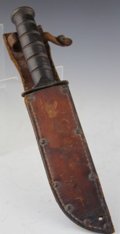 ORIGINAL WWII USMC KA - BAR KNIFE AND SHEATH