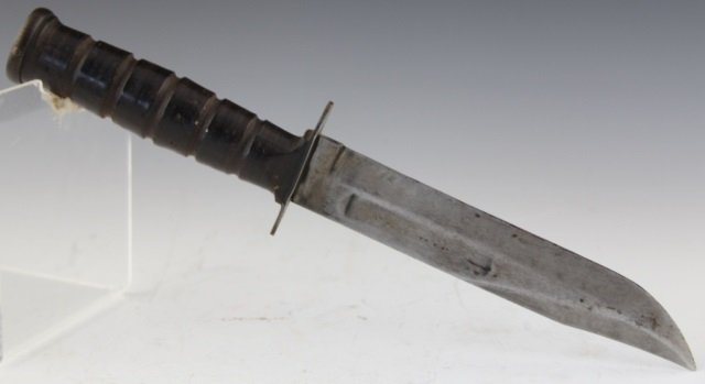 ORIGINAL WWII USMC KA - BAR KNIFE AND SHEATH - 3