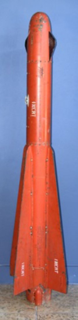 INERT HUGHES FALCON GAR 1 AIR FORCE MISSILE: INERT HUGHES FALCON GAR 1 AIR FORCE MISSILE Inert Air Force missile produced during the Cold War by Hughes Aircraft Company. Falcon GAR - 1 (Guided Aircraft Rocket) was one of the first interceptor Ai