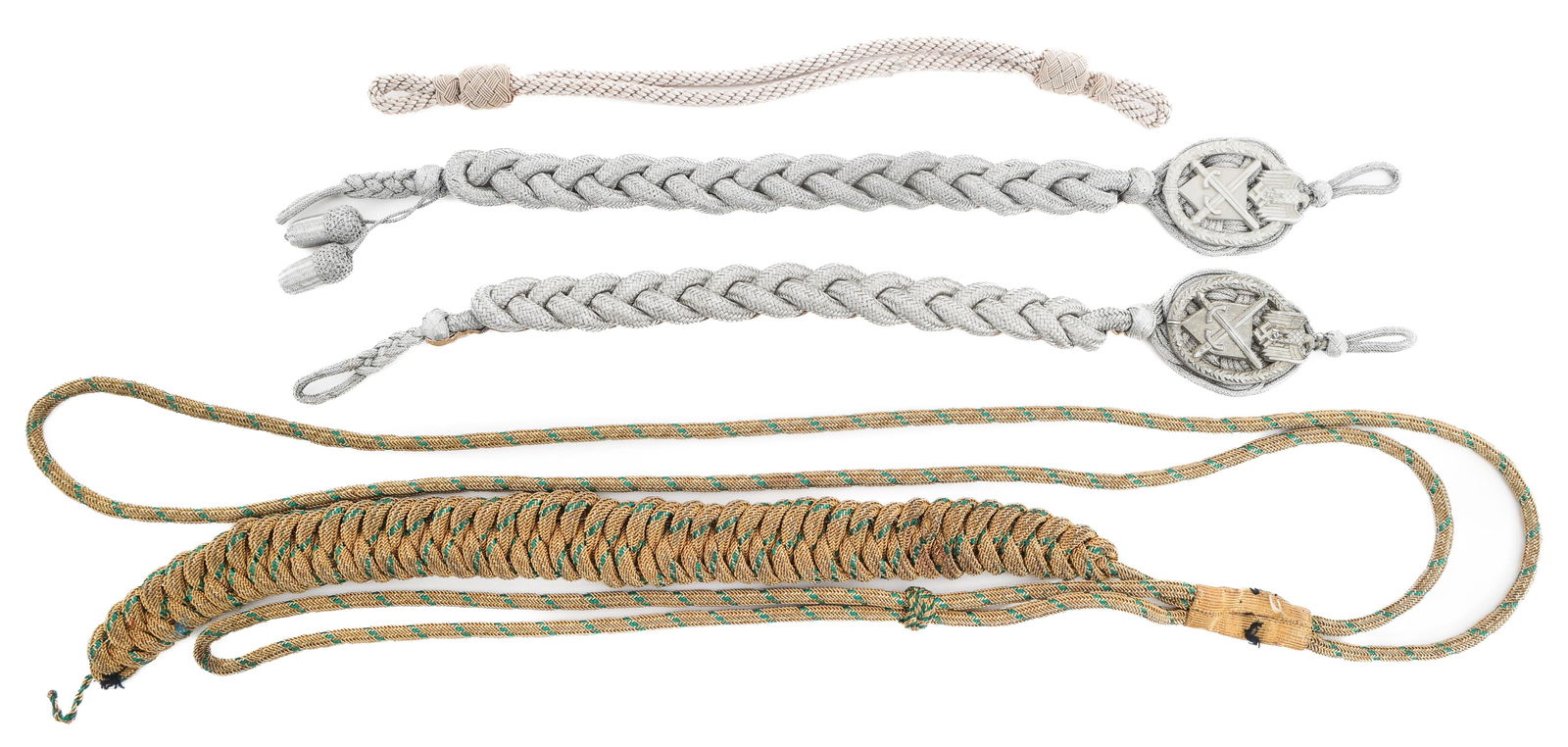 WWI - WWII GERMAN OFFICER & MARKSMAN LANYARDS (1 of 13)