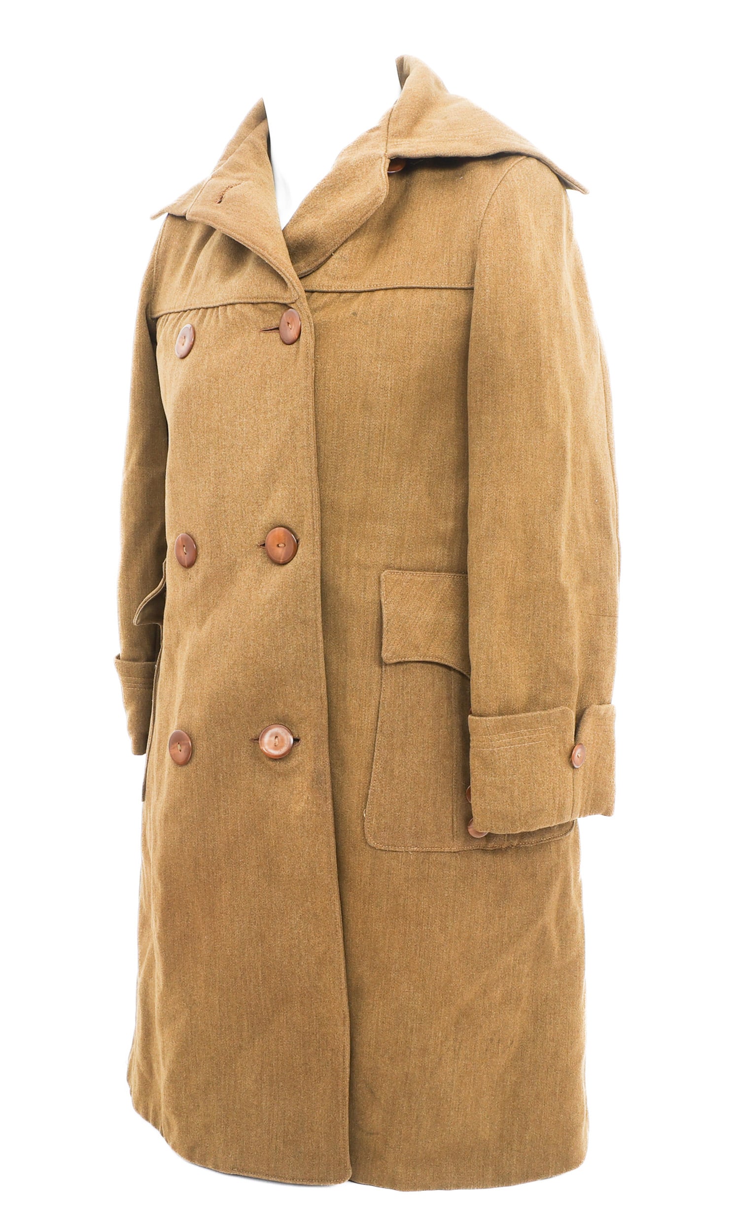 WWI WOMAN'S OVERCOAT MADE FROM U.S. ARMY COAT (1 of 10)