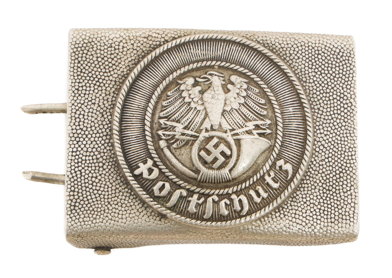 WWII GERMAN POSTAL DEFENSE POSTSCHUTZ BELT BUCKLE (1 of 2)