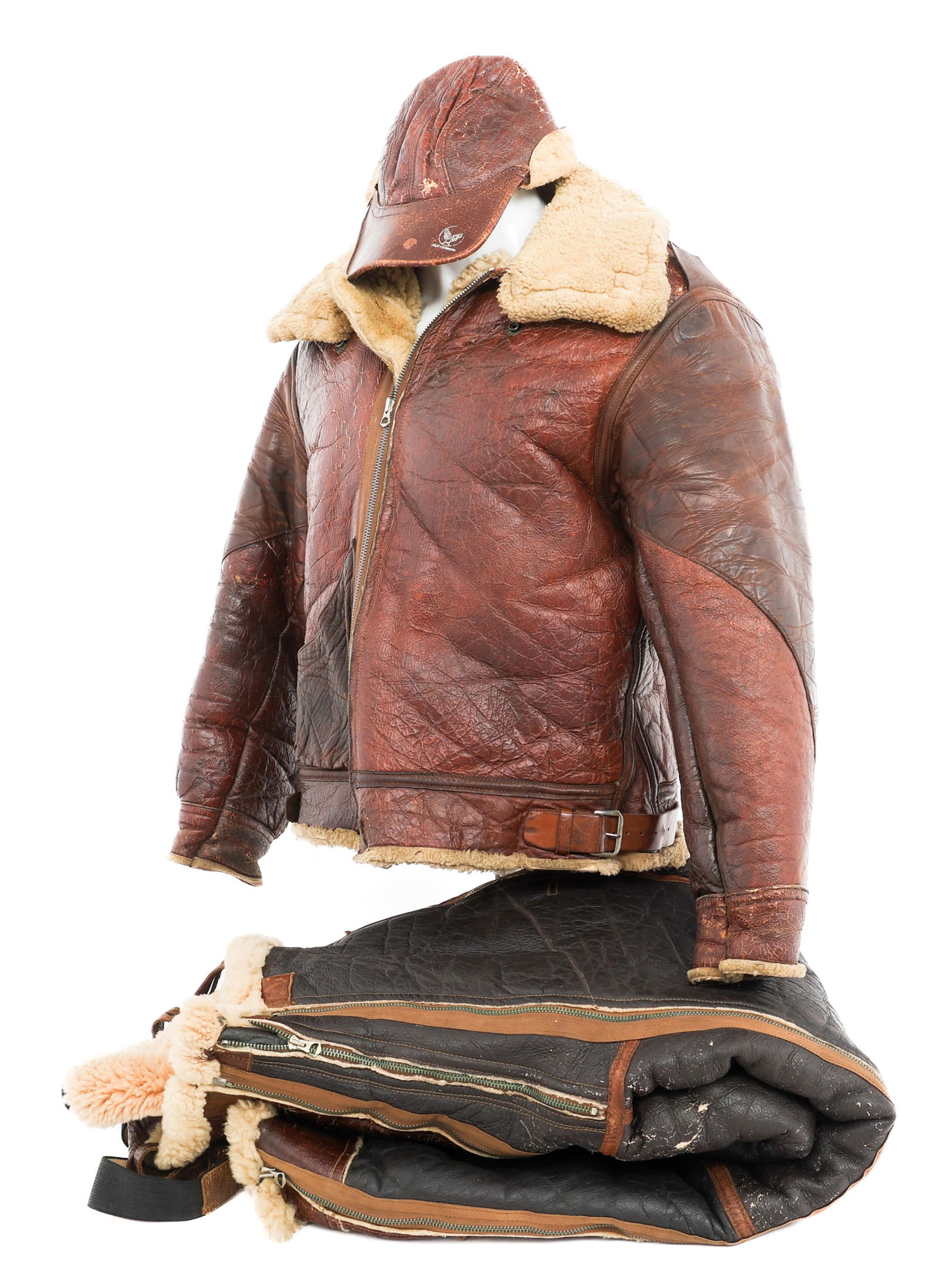 WWII USAAF AIRCREW B-3 JACKET & FLIGHT GEAR SET (1 of 20)
