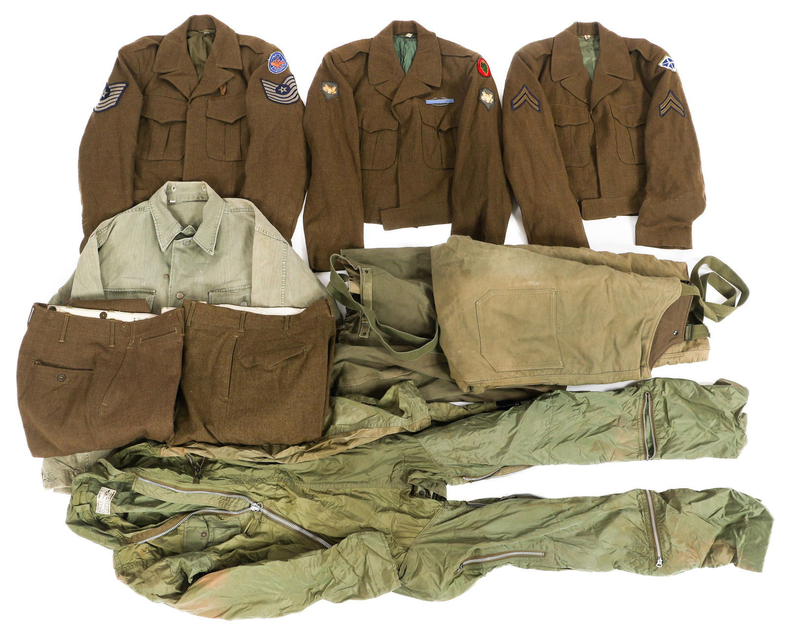 WWII - KOREA US FIELD TROUSERS, JACKETS & OVERALLS (1 of 19)