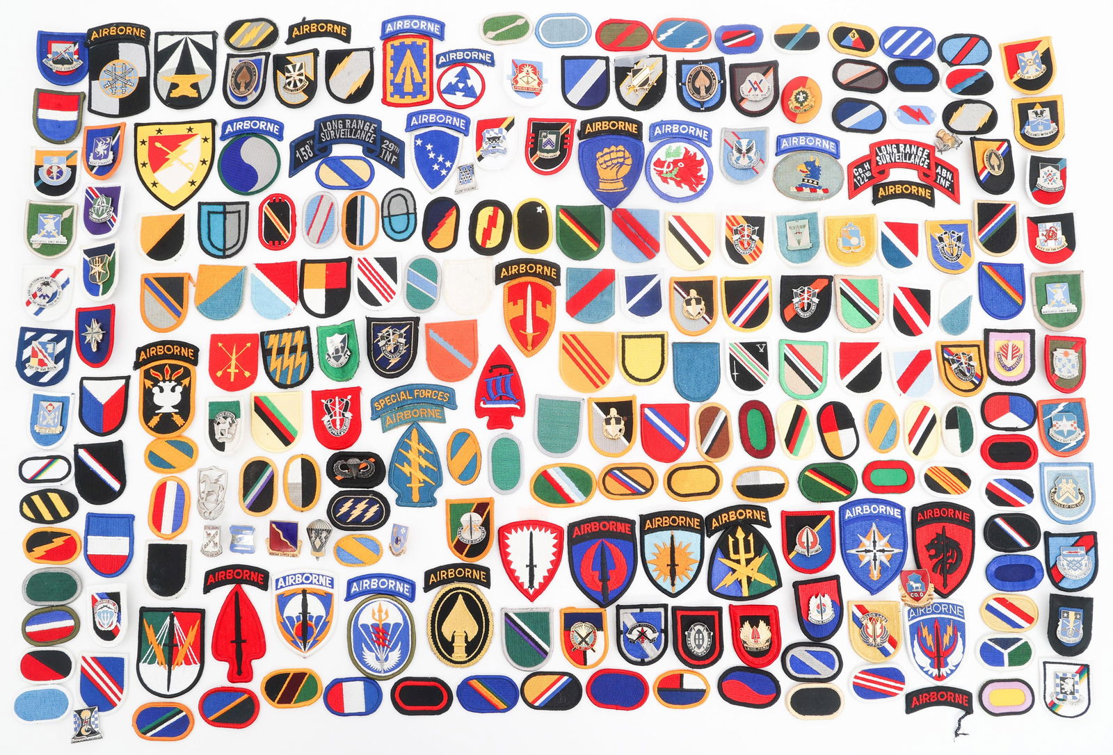 COLD WAR - CURRENT US ARMED FORCES OVALS & PATCHES: COLD WAR - CURRENT US ARMED FORCES OVALS & PATCHES Cold War - Current US Armed Forces Ovals and Patches. Includes OSS Airborne, 316th Cavalry Brigade, 29th infantry Division, Army Futures Command, 12t