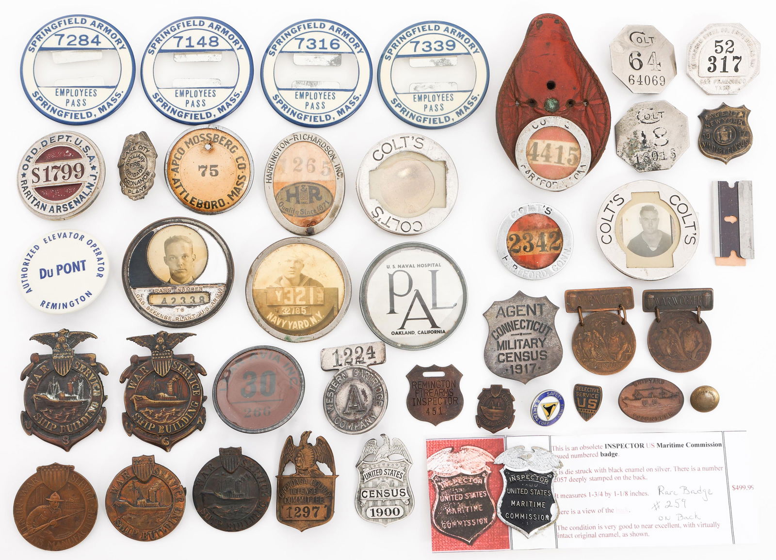 WWI - WWII US CIVILIAN & GOVERNMENT BADGES (1 of 15)