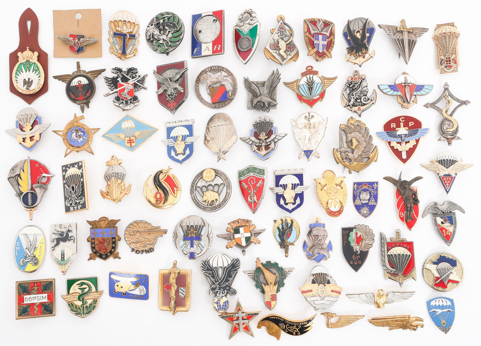 FRENCH ARMY & COLONIAL INFANTRY UNIT INSIGNIA (1 of 17)