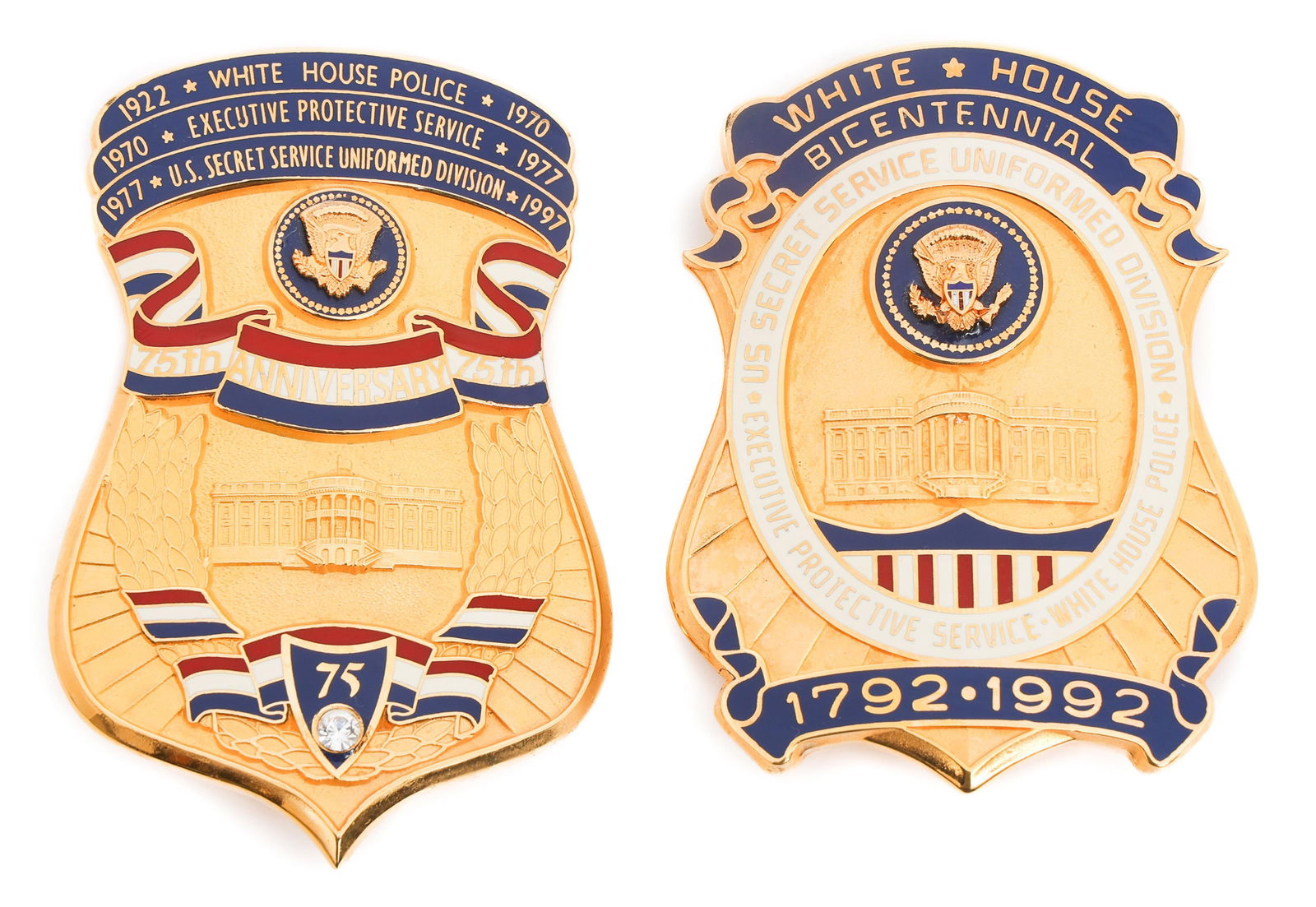 SECRET SERVICE UNIFORM DIVISION COMMEM BADGES (1 of 6)