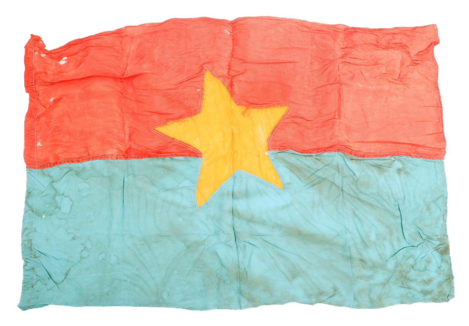 VIETNAM WAR VIETCONG BATTLE FLAG (1 of 12)